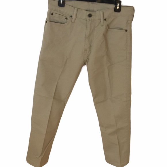 Levi Strauss 513 Khaki Denim Jeans - Picture 1 of 7